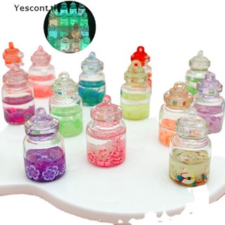 Yescont โมเดลขวดน้ําเรืองแสง ขนาดเล็ก สําหรับตกแต่งบ้านตุ๊กตา สวน DIY 1 5 ชิ้น