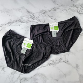 sabina กางเกงชั้นใน ทรง BIKINI / BOYLEG สีดำ ผ้า Microfiber ผ้าลื่น M L XL