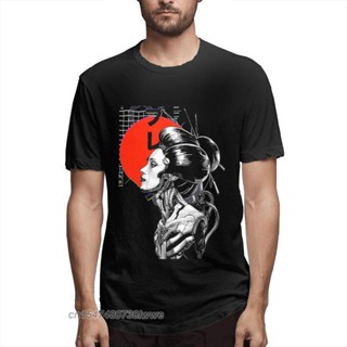 [S-5XL]เสื้อยืด ผ้าฝ้ายแท้ พิมพ์ลาย Goth Cyberpunk Vaporwave สไตล์ญี่ปุ่น สําหรับผู้ชาย