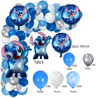 117 Lilo &amp; Stitch Birthday Party Decoration Cartoon Helium Latex Balloons Set Baby Shower Party Supplies Kids Toy Gifts