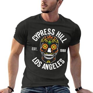 Cypress Hill   Flower Skull 1988 Band Logo Oversize T Shirt Branded Men Clothing 100% Cotton Streetw_03