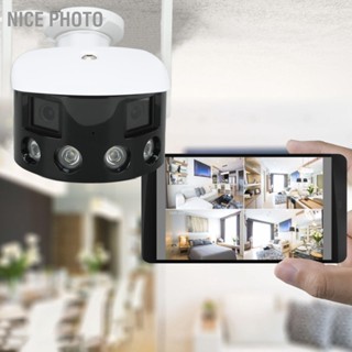 Nice กล้องวงจรปิด Hd 180 View 4Mp Wifi Ip65 2 ทาง 100‐240V กันน้ํา