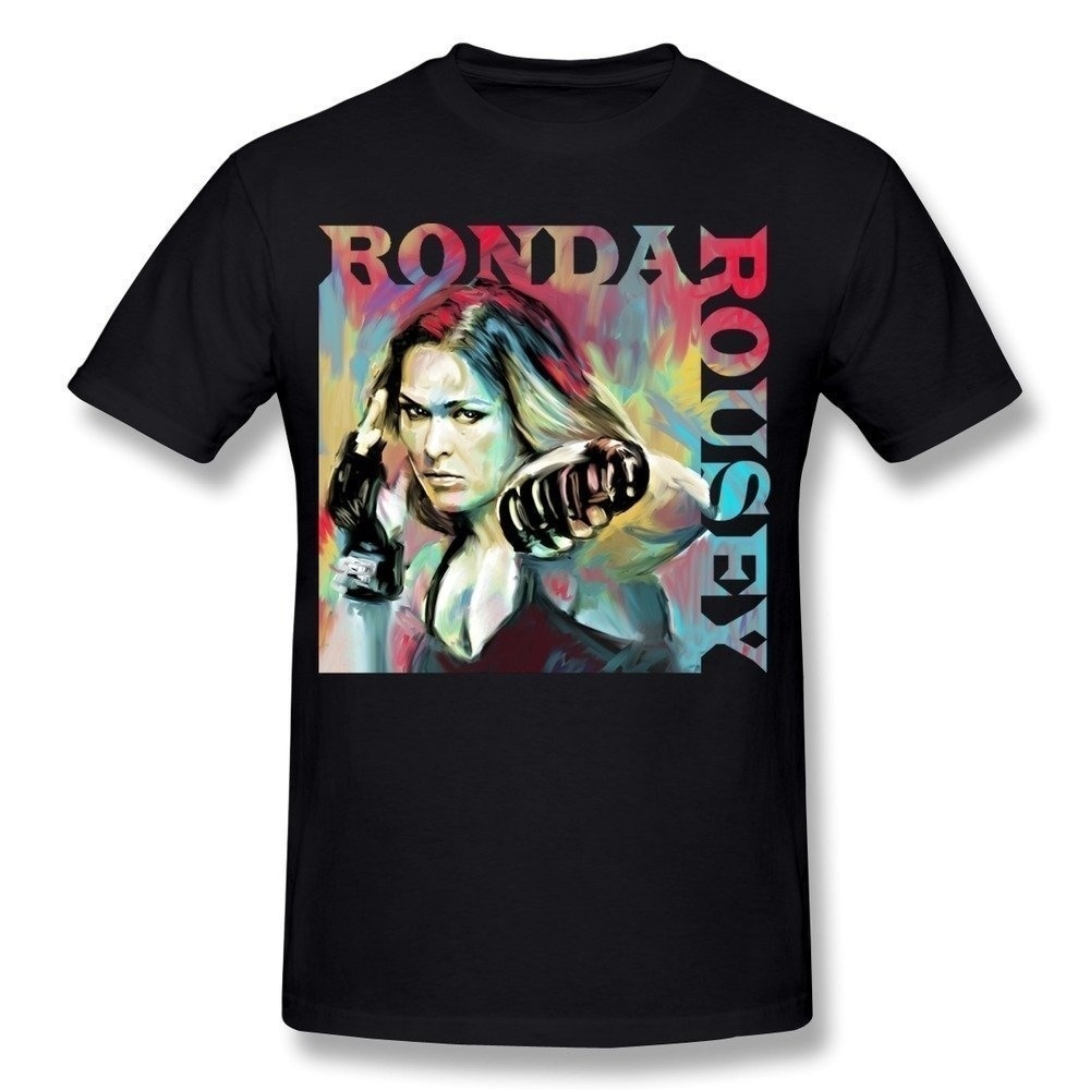 Men's Ronda Rousey Art Work Oil Painting T-shirt Ixip