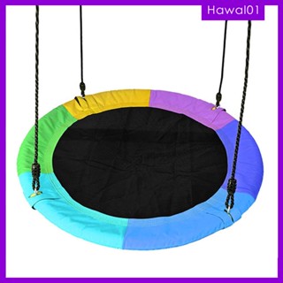 [Hawal] Kids Saucer Child Oxford Yard Garden Playground with Hanging Rope