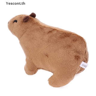 YESCONT 18cm Simulation Fluffty Capybara Stuffed Animals Dolls Kids Toys Christmas Gift TH