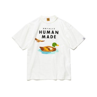 เสื้อยืดแขนสั้น ผ้าฝ้าย พิมพ์ลายโลโก้ตัวอักษร HUMAN MADE Eagle สไตล์ญี่ปุ่น สําหรับผู้ชาย และผู้หญิง