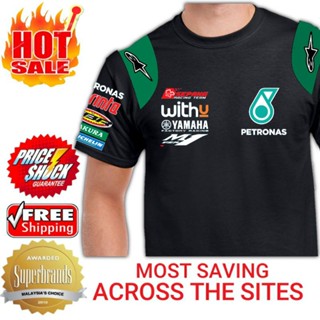 เสื้อยืดแขนสั้นลําลอง พิมพ์ลายกราฟิก Petronas Sprinta Yamaha Factory Racing Team พรีเมี่ยม สําหรับผู้ชาย และผู้หญิง