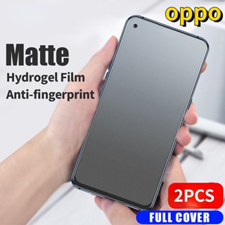 ฟิล์มไฮโดรเจลกันรอยหน้าจอ เนื้อแมตต์ สําหรับ Oppo A94 A95 A74 A96 A54 A73 5G 4G Oppo A76 A16K A16 A15 A33 A93 A52 A31 A91 2 ชิ้น