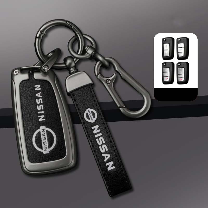 เคสกุญแจรีโมทรถยนต์ โลหะผสมสังกะสี สําหรับ Nissan Qashqai X-Trail T32 Rogue Juke F15 J11 Murano Maxima Altima