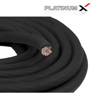 ดอกลำโพง PLATINUM-X สายแบตสีดำ สายไฟเครื่องเสียงรถยนต์ 8 SQmm. 5-10m. สายCCAคุณภาพสูง ใช้กับเพาเวอร์แอมป์ ปรีแอมป์