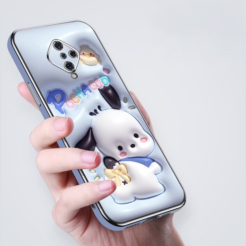 เคสโทรศัพท์มือถือ ลายสัตว์ และพืชน่ารัก 3D พร้อมสายคล้อง สําหรับ Vivo S1 Pro 1920 - รูปที่ 5