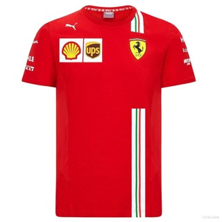 Yt3 F1 เสื้อยืดแขนสั้นลําลอง พิมพ์ลายทีม Scuderia Ferrari 20 21 พลัสไซซ์ สําหรับผู้ชาย และผู้หญิง TY3