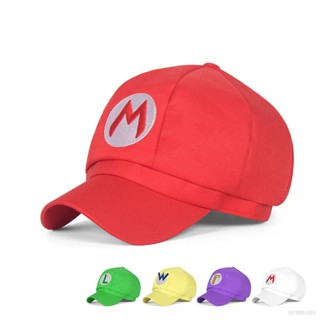 หมวกคอสเพลย์ Super Mario Bros Mario Luigi สีแดง สีเขียว พร็อพปาร์ตี้ฮาโลวีน สําหรับเด็ก และผู้ใหญ่