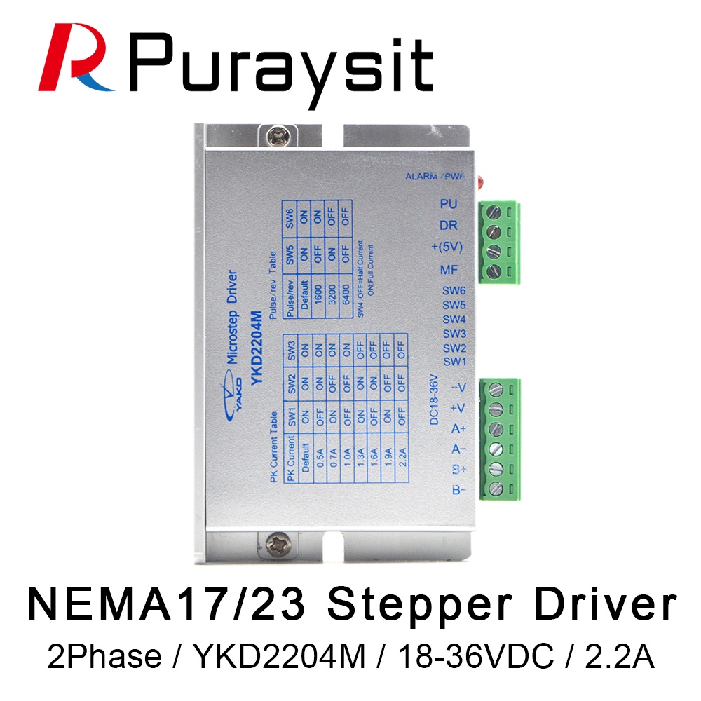 Puraysit YAKOD2204M 2phase Stepper Motor Driver ปุ่มควบคุมสัญญาณ DC24V