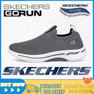 Skechers_go-walk 6 Arch-fit รองเท้าผ้าใบลําลอง ระบายอากาศ กันลื่น สําหรับผู้ชาย เหมาะกับการเล่นกีฬากลางแจ้ง ไซซ์ 36-48