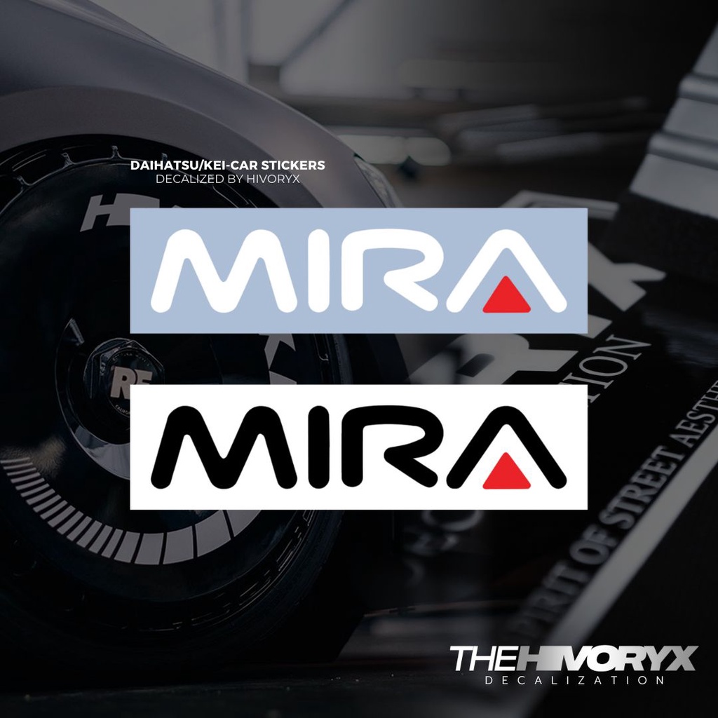ดีไซน์ MIRA BDAAIHATSU/TOYOTA/KEI CAR/KCAR CAR DECAL AUTOMOTIVE DIE-CUT สติ๊กเกอร์ไวนิล – HIVORYX