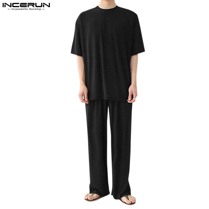 #เสื้อยืดแขนสั้นผู้ชาย #ชุดสีทึบ #แบรนด์INCERUN #เสื้อผ้าผู้ชาย #เสื้อยืดแฟชั่น