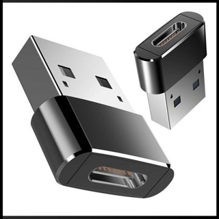 Zevaret อะแดปเตอร์แปลงข้อมูล USB-C ตัวผู้ Type C เป็น USB 2.0 A ตัวเมีย