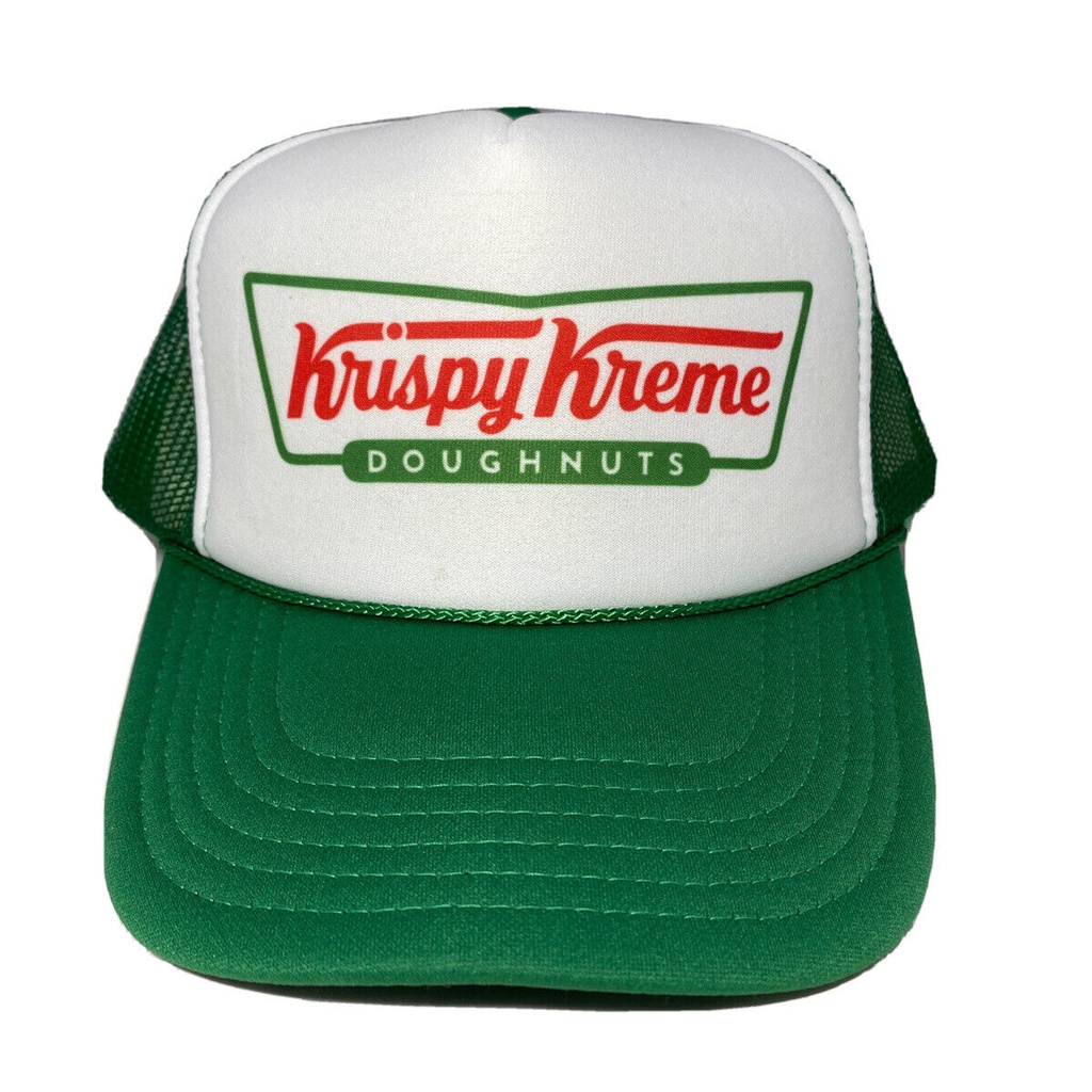 Krispy Kreme Trucker Hat Baseball Vintage Foam Hat