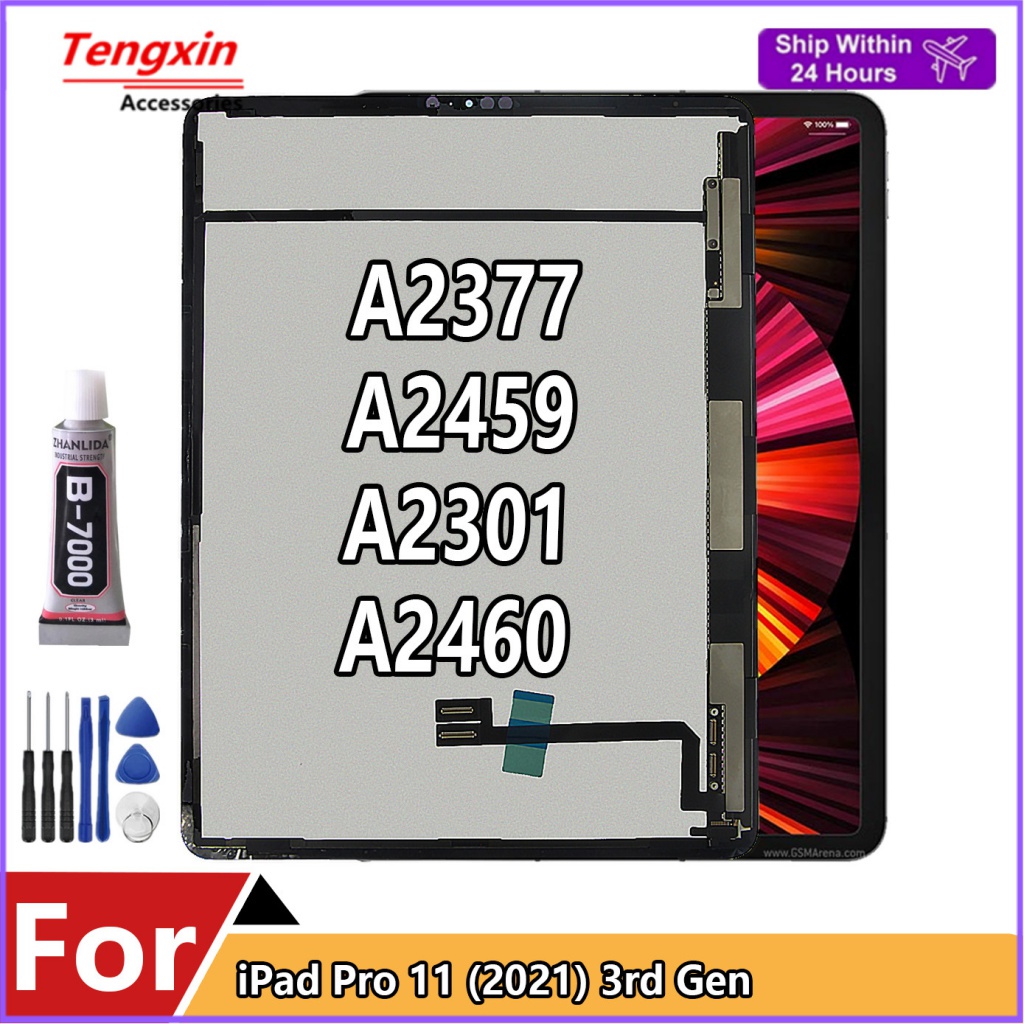 แผงหน้าจอสัมผัส LCD 100% สําหรับ Pro 11 (2021) Pro รุ่น 3 A2377 A2459 A2301 A2460