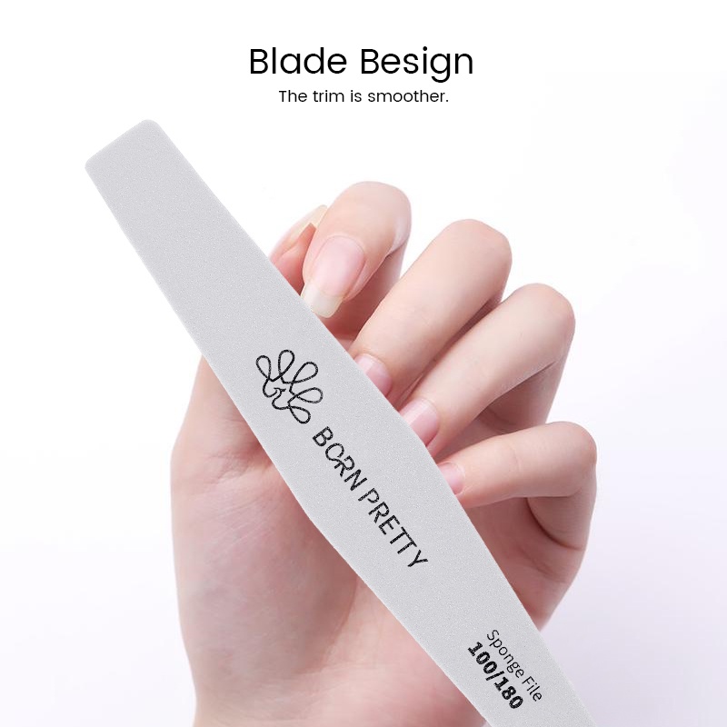 Born PRETTY ชุดตะไบขัดเล็บ 100 180 240 320 ช่อง แบบใช้แล้วทิ้ง 1 ชิ้น - รูปที่ 6