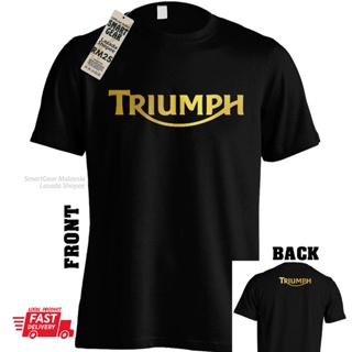 [S-5XL] ขายดี เสื้อยืด พิมพ์ลายรถแข่ง TRIUMPH Gold Metallic SBK SUPERBIKE MOTORSPORTS คลาสสิก เข้ากับทุกการแต่งกาย สําหร