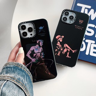 เคสโทรศัพท์มือถือ แบบใส ลายลูฟี่ วันพีช โซโร คุณภาพสูง สําหรับ iPhone 14 13 12 Pro Max