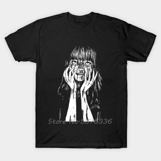 [S-5XL] เสื้อยืด ผ้าฝ้าย พิมพ์ลายอนิเมะ Junji Ito Anything But A Ghost Junji Ito สไตล์ฮาราจูกุ สตรีท สําหรับผู้ชาย และผู