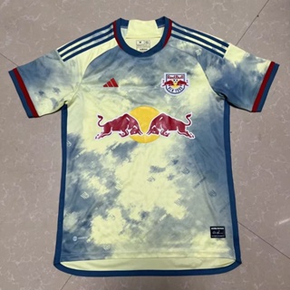 เสื้อกีฬาแขนสั้น ลายทีมชาติฟุตบอล New York Red Bulls Away 23-24 ชุดเยือน สําหรับผู้ชาย ไซซ์ S-XXL