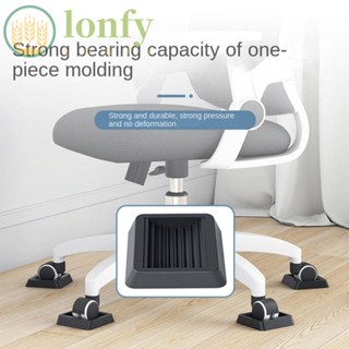 Lonfy แผ่นรองขาเก้าอี้ เฟอร์นิเจอร์ โต๊ะ ป้องกัน เฟอร์นิเจอร์ ล้อเลื่อน แผ่นยึด ลูกกลิ้ง ฟุต ฟิตติ้ง สไลด์ แผ่นป้องกันพื้น เก้าอี้ แผ่นรองเท้า