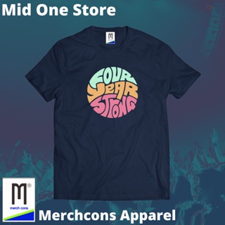 oversize T-shirt Mod135/kaos BAND FOUR YEAR STRONG TAG MERCHCONS SIZE Outside/KAOS Music DISTRO S-5XL