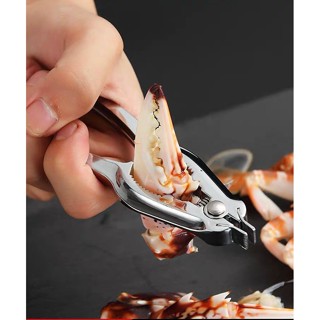 Soudelor ที่แกะหอย ที่แกะปู ที่หนีบปู 2 in 1 สแตนเลสอย่างดีที่แกะหอยแครง บีบก้ามปู Stainless steel scallop