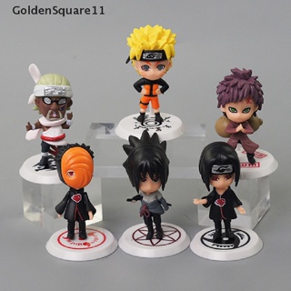 Goldensquare โมเดลฟิกเกอร์ PVC รูปปั้นอนิเมะ Naruto Shippuden ของเล่นสะสม สําหรับเด็ก 6 ชิ้น ต่อชุด