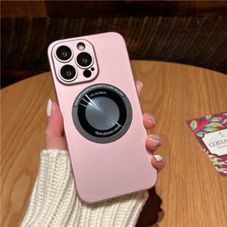 เคสไอโฟน 14 13 12 11 pro max เคส iPhone 14 13 12 11 Pro MAX Plus case magnetic ท์มือถือ PC แข็ง แบบแม่เหล็ก ผิวด้าน กันกระแทก ป้องกันเลนส์ ลายโลโก้ สําหรับ iPhone 14 13 12 11 Pro Max 14 plus