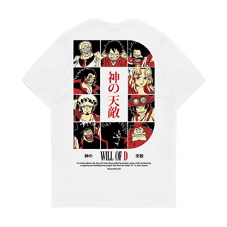 [S-5XL]เสื้อยืด ลายการ์ตูนอนิเมะวันพีช Kizaru WILL OF D