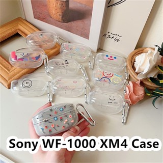 เคสหูฟัง แบบใส ลายน่ารัก สําหรับ Sony WF-1000 XM4