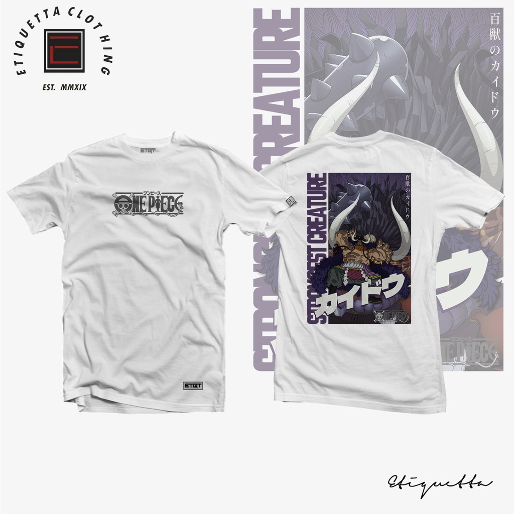 [S-5XL]#ถูกสุด พร้อมส่ง Anime Shirt - ETQTCo. - One Piece - Kaido v2