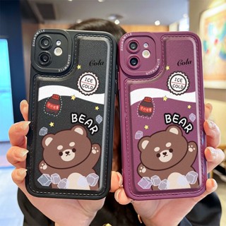 เคสโทรศัพท์ซิลิโคน TPU แบบนิ่ม ลายหมีบราวน์ สําหรับ Tecno Spark 10 10C Camon 20 Pro Infinix HOT 30 30i Note 11 9 Play 10s 10t 11S 12 12i 20S Smart 5 6 GO 8C POP 5 LTE | Sjn Q063