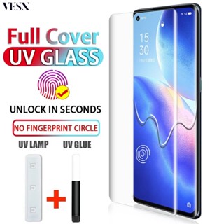 ฟิล์มกระจก UV สำหรับ OPPO Reno 10 8T 6 5 4 Find X6 X5 X3 X2 Pro Plus Pro+ Reno10 Reno8 Reno6 Reno5 4G 5G 2023