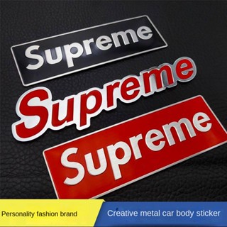 Cool Popular Brand Sup Metal Bumper Stickers Decorative Sticker Tail Tag Side Door Side Window Stickers Metal Stickers Scratch Hidden Sticker G1wn