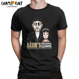 [S-5XL] เสื้อยืดแขนสั้น ผ้าฝ้าย 100% พิมพ์ลาย Leon The Professionall สไตล์วินเทจ ยุค 90s สําหรับผู้ชาย