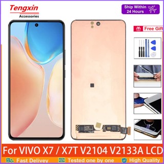 อะไหล่หน้าจอสัมผัสดิจิทัล LCD 6.56 นิ้ว X70 สําหรับ VIVO X70 V2133A V2104 X70T