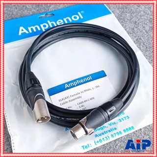 3เมตร AMPHENOL สาย XLRผู้-เมีย 3M CA03-04-C-003 สาย cannon ผู้ ออก cannon เมีย สายสัญญาณ XLR ผู้ - XLR เมีย ความยาว3เ...