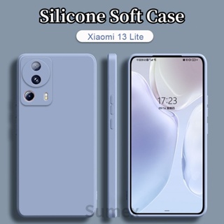 เคสโทรศัพท์มือถือ ซิลิโคนนิ่ม สีพื้น สําหรับ Xiaomi 13 Lite 5G 13 Pro Lite 5G Mi 13 12 13Pro 13Lite 5G