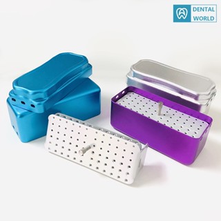 72 Hole Dental Diamond Bur/File Sterilization Organizer Holder Container Autoclave