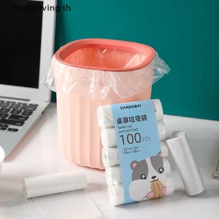 บ้าน5ม้วน100ชิ้นถุงขยะครัวเรือนหนาขนาดเล็กสก์ท็อปขยะถุงขยะทิ้งถังขยะกระเป๋าครัวเครื่องมือ ไทย