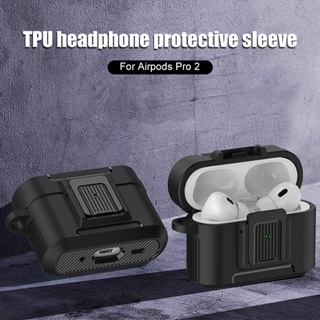 เคสหูฟังไร้สาย กันกระแทก พร้อมตะขอล็อค สําหรับ Airpods Pro 2 Pro 2 1 3 Generation