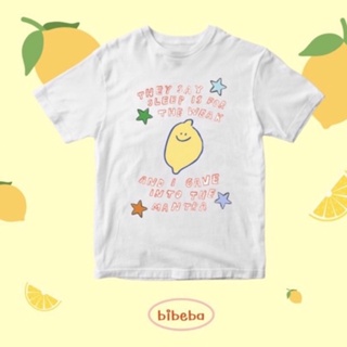 เสื้อยืดคอกลม เสื้อยืดผ้าหนา เสื้อยืดถูกๆ เสื้อยืด Lemon T-shirt