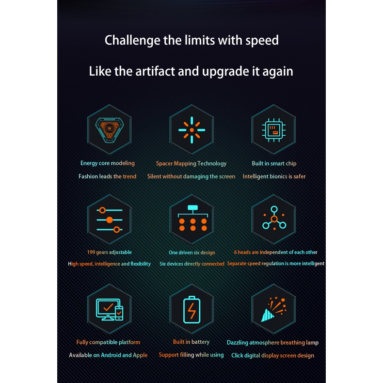 199 เครื่องคลิกหน้าจอเกียร์ G55 Tiktok live Auto Tap like heartbeat ปรับความเร็วได้