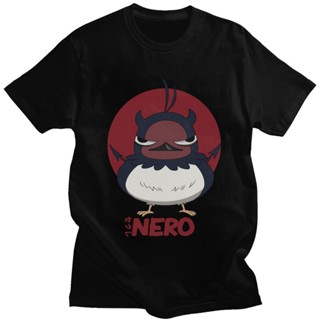 เสื้อยืดผ้าคอตตอน เสื้อยืดผ้าหนา เสื้อไม่ต้องรีด ราคาส่ง new spring and  Kawaii Black Clover Nero t-shirt Japanese Manga